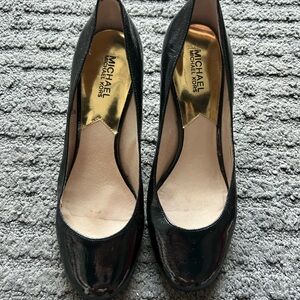 Michael Kors Black Patent Heels